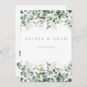 Eucalyptus blanc Nous sommes engagés carte Faire-p (Devant / Derrière)