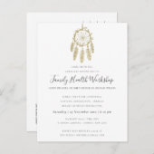 EUCALYPTUS BLAOS ROZE KRAFT ROZE WORKSHOP EVENEMEN AANKONDIGINGSKAART (Voorkant / Achterkant)