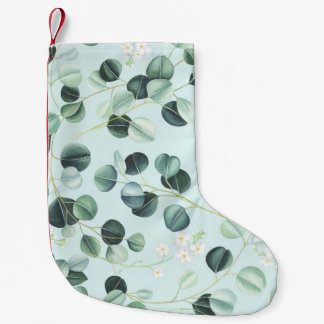 Eucalyptus Bliss: Turquoise Waterverf. Kleine Kerstsok