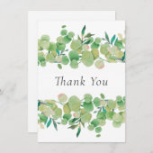 Eucalyptus Bloem Bedankkaart (Voorkant / Achterkant)