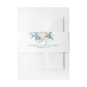 Eucalyptus Bloemen en groen Boeket Bruiloft Uitnodigingen Wikkel (Voorkant Voorbeeld)