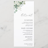 Eucalyptus bloemenbladeren Laten we het script bru Menu (Voorkant)