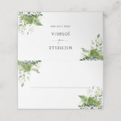 Eucalyptus Bloemengroen Elegante bruiloft (Buitenkant ongevouwen)