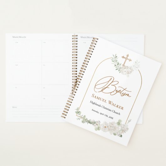 Eucalyptus Bloemenkruis Engel Doop Planner (Display)