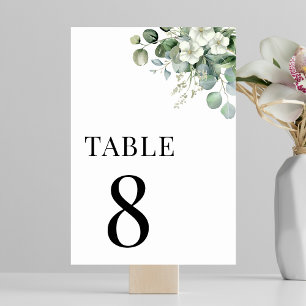 Eucalyptus Bloemrijke Zomer Groene Tafel 8 Trouwen Kaart