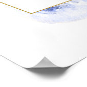 Eucalyptus Blue Floral Fête des mariées Affiche de (Coin)