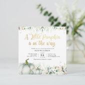 eucalyptus blush floral petite invitation citrouil (Debout devant)
