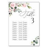 Eucalyptus Blush Rozen Tafelnummer Zitkaart (Achterkant)