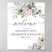 Eucalyptus Blush Verlovingspartij Poster (Voorkant)