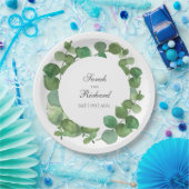 Eucalyptus Boho Groene Bloemen Papieren Bordje (Feest)