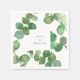 Eucalyptus Boho Groene Bloemen Servet