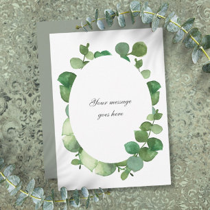 Eucalyptus Boho Groene Persoonlijke Boodschap Bedankkaart