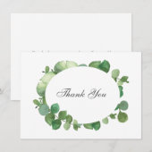 Eucalyptus Boho Groenery Dank je wel Bedankkaart (Voorkant / Achterkant)