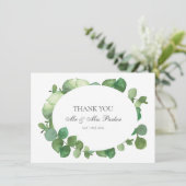 Eucalyptus Boho Merci Mariage verdoyant (Debout devant)