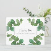 Eucalyptus Bos Bruiloft Bedankt (Staand voorkant)