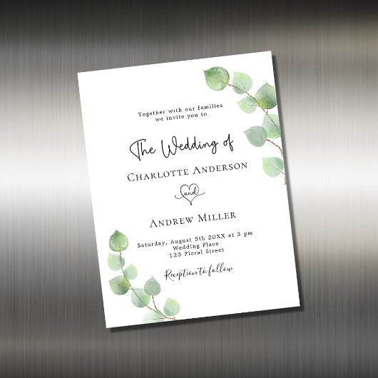 Eucalyptus botanical bruiloft nodigmagnet