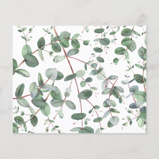 Eucalyptus botanical folium modern flyer (Achterkant)