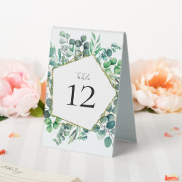 Eucalyptus Botanical Garden Table Number Wedding