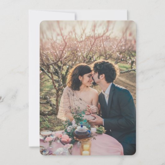 Eucalyptus Botanical Green Sophisticding S Save The Date (Achterkant)