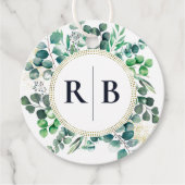 Eucalyptus Botanical Greenery Leaves Wedding Bedankjes Labels (Voorkant)