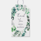 Eucalyptus Botanical Greenery Leaves Wedding Cadeaulabel (Voorkant)