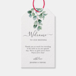 Eucalyptus Botanical Greenery Wedding Cadeaulabel