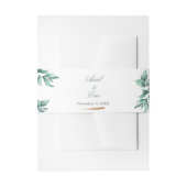 Eucalyptus Botanical Greenery Wedding Uitnodigingen Wikkel (Voorkant Voorbeeld)