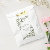 Eucalyptus Botanical Sage Green Wedding Bedankzakje (Gezegeld)