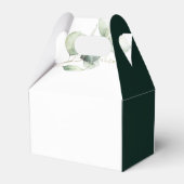 Eucalyptus Botanical Script Baby shower Bedankdoosjes (Achterkant)