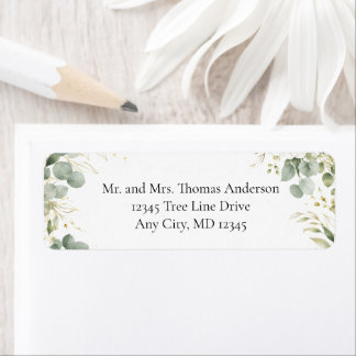 Eucalyptus Botanicals Groene Retouradres Etiket