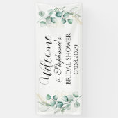 eucalyptus botanisch rustiek Vrijgezellenfeest Spandoek (Verticaal)