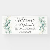 eucalyptus botanisch rustiek Vrijgezellenfeest Spandoek (Horizontaal)