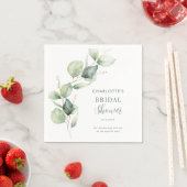 Eucalyptus Botanische Bruidsdouche Papier Servet (Insitu)