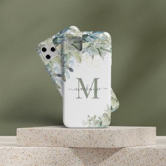  Eucalyptus Botanische Florenz Monogram iPhone 13 Pro Max Hoesje