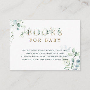 Eucalyptus Botanische Gold Letter Book Request Informatiekaartje