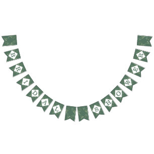 Eucalyptus Botanische groen Moderne Vrijgezellenfe Vlaggetjes