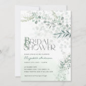 Eucalyptus Botanische Vrijgezellenfeest QR-code Kaart (Voorkant)