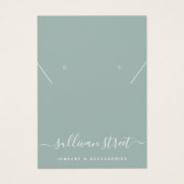 Eucalyptus Boucles d'oreilles Collier Display Card (Devant)