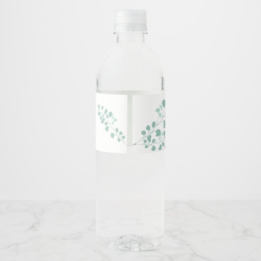 Eucalyptus Branch Water Fles Etiket (Achterkant)