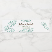 Eucalyptus Branch Water Fles Etiket (Enkel label)