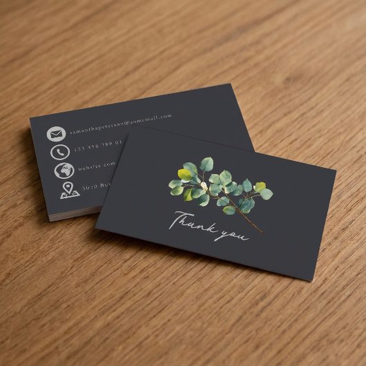 Eucalyptus branche vert foncé merci insérer carte