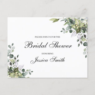 Eucalyptus Bridal Shower Invitation Briefkaart