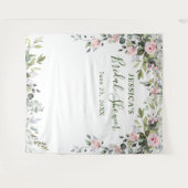 Eucalyptus Bruidsfeest Chic Fotobooth Achtergrond Wandkleed (Voorkant (horizontaal))