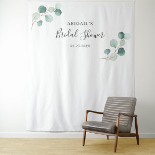 Eucalyptus Bruidsfeest Fotohokje Achtergrond Wandkleed