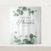 Eucalyptus Bruidsfeest Fotohokje Achtergrond Wandkleed (Voorkant)