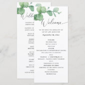 Eucalyptus Bruiloft | Botanische Ceremonie met Gro Programma (Voorkant / Achterkant)