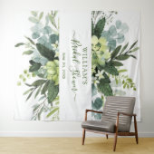 Eucalyptus bruiloft feest chic fotohokje achtergro wandkleed (In Situ (horizontaal))