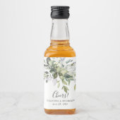 Eucalyptus bruiloft gunsten Liquor fles labels Likeurfles Etiket (Voorkant)