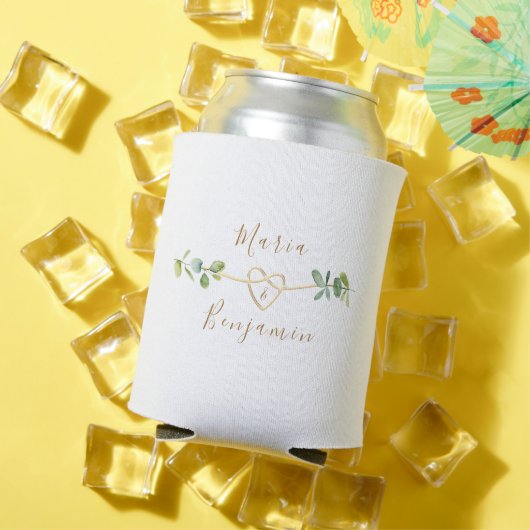 Eucalyptus bruiloft Koelbox met aangepaste namen Blikjeskoeler (Insitu Zomer)