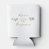 Eucalyptus bruiloft Koelbox met aangepaste namen Blikjeskoeler (Achterkant)
